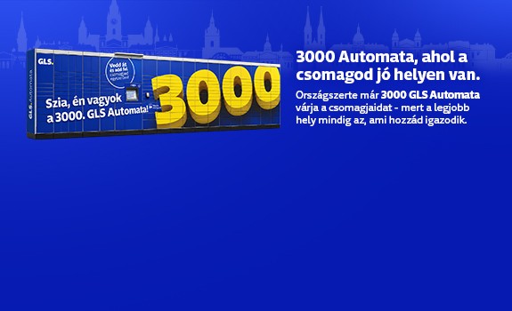 GLS Automatákban feladható és átvehető a csomagja.