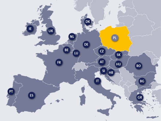 Map of availability of GLS FlexDeliveryService